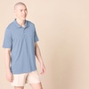 Amazon Essentials Men’s Regular Fit Golf Polo Shirt, Moisture-Wicking Quick Dry, Recycled Polyester, Short Sleeve(Light Blue)