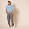 Amazon Essentials Men’s Regular Fit Golf Polo Shirt, Moisture-Wicking Quick Dry, Recycled Polyester, Short Sleeve(Light Blue)