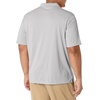 Amazon Essentials Men’s Regular Fit Golf Polo Shirt, Moisture-Wicking Quick Dry, Recycled Polyester, Short Sleeve(Light Grey Heather)