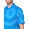 Amazon Essentials Men’s Regular Fit Golf Polo Shirt, Moisture-Wicking Quick Dry, Recycled Polyester, Short Sleeve(Royal Blue White Mini Stripe)