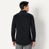 Amazon Essentials Men’s Regular Fit Long Sleeve Wrinkle Resistant Stretch Dress Shirt(Black)