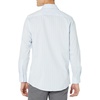 Amazon Essentials Men’s Regular Fit Long Sleeve Wrinkle Resistant Stretch Dress Shirt(Blue White Pinstripe)