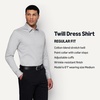 Amazon Essentials Men’s Regular Fit Long Sleeve Wrinkle Resistant Stretch Dress Shirt(Grey)