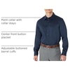 Amazon Essentials Men’s Regular Fit Long Sleeve Wrinkle Resistant Stretch Dress Shirt(Navy)