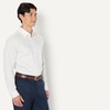 Amazon Essentials Men’s Regular Fit Long Sleeve Wrinkle Resistant Stretch Dress Shirt(Navy White Diamond Geo)