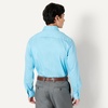 Amazon Essentials Men’s Regular Fit Long Sleeve Wrinkle Resistant Stretch Dress Shirt(Sky Blue)