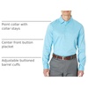 Amazon Essentials Men’s Regular Fit Long Sleeve Wrinkle Resistant Stretch Dress Shirt(Sky Blue)
