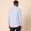 Amazon Essentials Men’s Regular Fit Long Sleeve Wrinkle Resistant Stretch Dress Shirt(White  Grid Check)