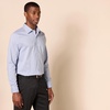 Amazon Essentials Men’s Regular Fit Long Sleeve Wrinkle Resistant Stretch Dress Shirt(White  Grid Check)