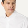 Amazon Essentials Men’s Regular Fit Long Sleeve Wrinkle Resistant Stretch Dress Shirt(White)