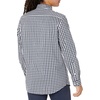 Amazon Essentials Men’s Regular Fit Long Sleeve Wrinkle Resistant Stretch Dress Shirt(White Gingham)