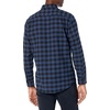 Amazon Essentials Men’s Regular Fit Long-Sleeve Flannel Shirt, Soft Brushed Cotton, Lightweight yet Warm(Black Blue Buffalo Plaid)
