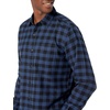 Amazon Essentials Men’s Regular Fit Long-Sleeve Flannel Shirt, Soft Brushed Cotton, Lightweight yet Warm(Black Blue Buffalo Plaid)