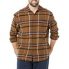 Amazon Essentials Men’s Regular Fit Long-Sleeve Flannel Shirt, Soft Brushed Cotton, Lightweight yet Warm(Black Brown Mix Plaid)