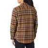 Amazon Essentials Men’s Regular Fit Long-Sleeve Flannel Shirt, Soft Brushed Cotton, Lightweight yet Warm(Black Brown Mix Plaid)