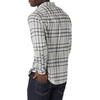 Amazon Essentials Men’s Regular Fit Long-Sleeve Flannel Shirt, Soft Brushed Cotton, Lightweight yet Warm(Black Light Grey Plaid)
