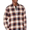 Amazon Essentials Men’s Regular Fit Long-Sleeve Flannel Shirt, Soft Brushed Cotton, Lightweight yet Warm(Black Orange Large Plaid)
