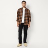Amazon Essentials Men’s Regular Fit Long-Sleeve Flannel Shirt, Soft Brushed Cotton, Lightweight yet Warm(Black Toffee Brown Buffalo Check)