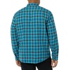 Amazon Essentials Men’s Regular Fit Long-Sleeve Flannel Shirt, Soft Brushed Cotton, Lightweight yet Warm(Blue Burgundy Green Plaid)