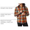 Amazon Essentials Men’s Regular Fit Long-Sleeve Flannel Shirt, Soft Brushed Cotton, Lightweight yet Warm(Blue Rust Orange Plaid)