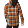 Amazon Essentials Men’s Regular Fit Long-Sleeve Flannel Shirt, Soft Brushed Cotton, Lightweight yet Warm(Blue Rust Orange Plaid)