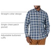 Amazon Essentials Men’s Regular Fit Long-Sleeve Flannel Shirt, Soft Brushed Cotton, Lightweight yet Warm(Blue White Plaid)