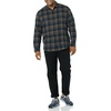Amazon Essentials Men’s Regular Fit Long-Sleeve Flannel Shirt, Soft Brushed Cotton, Lightweight yet Warm(Brown Dark Navy Plaid)