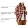 Amazon Essentials Men’s Regular Fit Long-Sleeve Flannel Shirt, Soft Brushed Cotton, Lightweight yet Warm(Burgundy Orange Plaid)