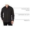 Amazon Essentials Men’s Regular Fit Long-Sleeve Flannel Shirt, Soft Brushed Cotton, Lightweight yet Warm(Charcoal Buffalo Plaid)