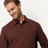 Amazon Essentials Men’s Regular Fit Long-Sleeve Flannel Shirt, Soft Brushed Cotton, Lightweight yet Warm(Chocolate)