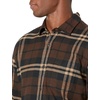 Amazon Essentials Men’s Regular Fit Long-Sleeve Flannel Shirt, Soft Brushed Cotton, Lightweight yet Warm(Dark Brown Plaid)