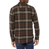 Amazon Essentials Men’s Regular Fit Long-Sleeve Flannel Shirt, Soft Brushed Cotton, Lightweight yet Warm(Dark Brown Plaid)