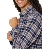 Amazon Essentials Men’s Regular Fit Long-Sleeve Flannel Shirt, Soft Brushed Cotton, Lightweight yet Warm(Grey Heather Navy Plaid)