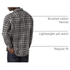Amazon Essentials Men’s Regular Fit Long-Sleeve Flannel Shirt, Soft Brushed Cotton, Lightweight yet Warm(Grey Plaid)