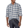 Amazon Essentials Men’s Regular Fit Long-Sleeve Flannel Shirt, Soft Brushed Cotton, Lightweight yet Warm(Multicolor Check Plaid)