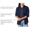 Amazon Essentials Men’s Regular Fit Long-Sleeve Flannel Shirt, Soft Brushed Cotton, Lightweight yet Warm(Navy)