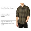 Amazon Essentials Men’s Regular Fit Long-Sleeve Flannel Shirt, Soft Brushed Cotton, Lightweight yet Warm(Olive)