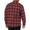 Amazon Essentials Men’s Regular Fit Long-Sleeve Flannel Shirt, Soft Brushed Cotton, Lightweight yet Warm(Plum Plaid)