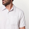 Amazon Essentials Men’s Regular Fit Short Sleeve Linen Shirt(Dove Grey)