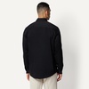 Amazon Essentials Men’s Regular Fit Stretch Wrinkle Free Button Down Collar Dress Shirt(Black)