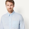 Amazon Essentials Men’s Regular Fit Stretch Wrinkle Free Button Down Collar Dress Shirt(Light Blue)
