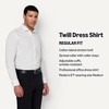 Amazon Essentials Men’s Regular Fit Stretch Wrinkle Free Spread Collar Dress Shirt(White)
