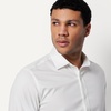 Amazon Essentials Men’s Regular Fit Stretch Wrinkle Free Spread Collar Dress Shirt(White)