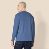 Amazon Essentials Men’s Regular-Fit Crewneck Long-Sleeve T-Shirt, Casual Cotton Jersey(Blue Heather)