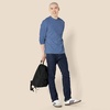 Amazon Essentials Men’s Regular-Fit Crewneck Long-Sleeve T-Shirt, Casual Cotton Jersey(Blue Heather)