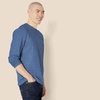 Amazon Essentials Men’s Regular-Fit Crewneck Long-Sleeve T-Shirt, Casual Cotton Jersey(Blue Heather)