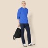 Amazon Essentials Men’s Regular-Fit Crewneck Long-Sleeve T-Shirt, Casual Cotton Jersey(Bright Blue)