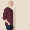 Amazon Essentials Men’s Regular-Fit Crewneck Long-Sleeve T-Shirt, Casual Cotton Jersey(Burgundy)