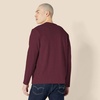 Amazon Essentials Men’s Regular-Fit Crewneck Long-Sleeve T-Shirt, Casual Cotton Jersey(Burgundy)