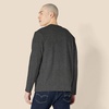 Amazon Essentials Men’s Regular-Fit Crewneck Long-Sleeve T-Shirt, Casual Cotton Jersey(Charcoal Heather)